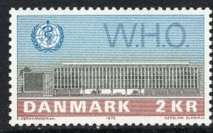 1136 - Denmark 1972 - Opening of W.H.O. Building in Copenhagen - MNH Set 