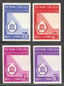 Viet Nam Scott 92-95 Unused LHOG - 1958 UNESCO Headquarters Issue