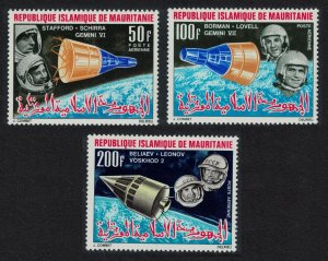 Mauritania Space Flights 3v 1966 MNH SC#C48-C50 SG#231-233 MI#270-272