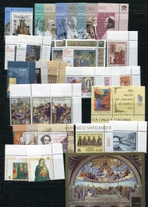 Vatican City 1402-1433a With Sheets and Booklet MNH 2009 Year Set