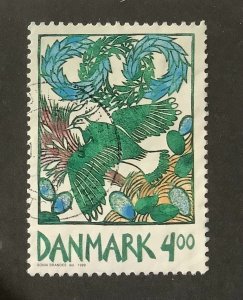 Denmark 1999 Scott 1150 used - 4.00kr, Spring, bird