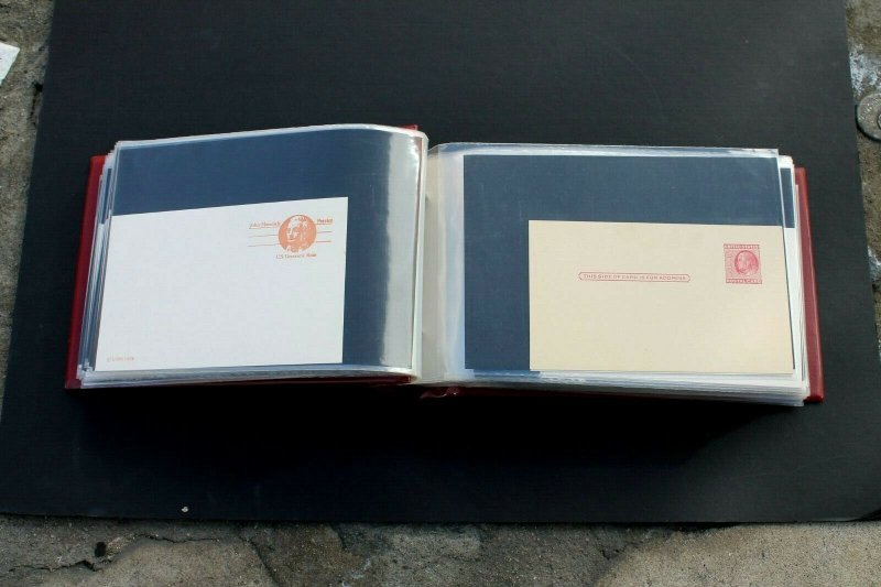 US Postal Card Collection MINT Large Lot of 150 MNH Cards in Vintage Album