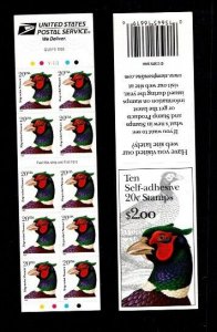 3050a Ring-necked Pheasant - Pane MNH BX13