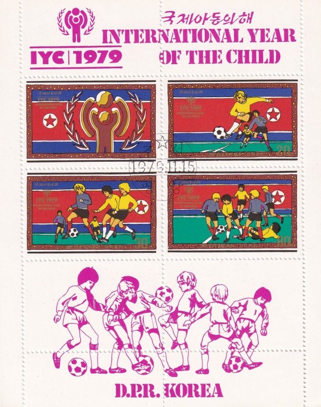 SA16e Korea 1979 International Year of the Child used Souvenir Sheet