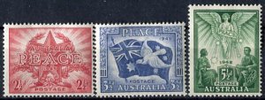 Australia 1946; Sc. # 200-202; MH Cpl. Set