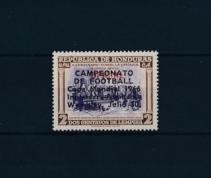 [60509] Honduras 1966 World Cup Soccer Football Service stamp Ovp oficial MNH