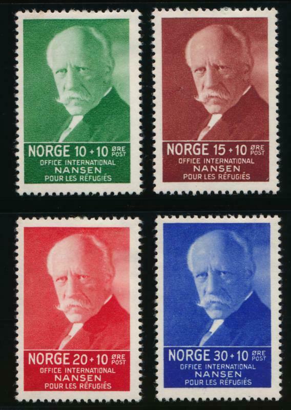 NORWAY B5-B8 MINT HINGED NANSEN