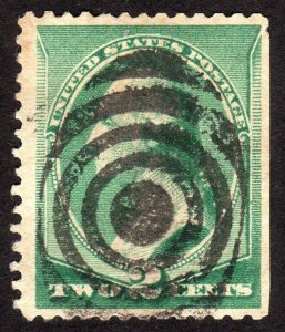 1887, US 2c, Washington, Used, Sc 213