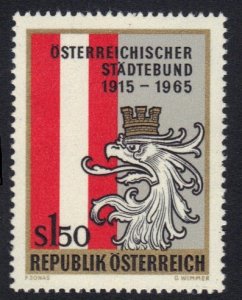 Austria   #753  MNH  1965  Austrian Towns Union