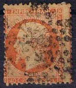 France 1862,Sc.#27 used Emperor Napoléon III