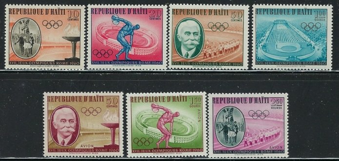 Haiti 462-65;C163-65 MNH 1960 Olympics (fe7795)