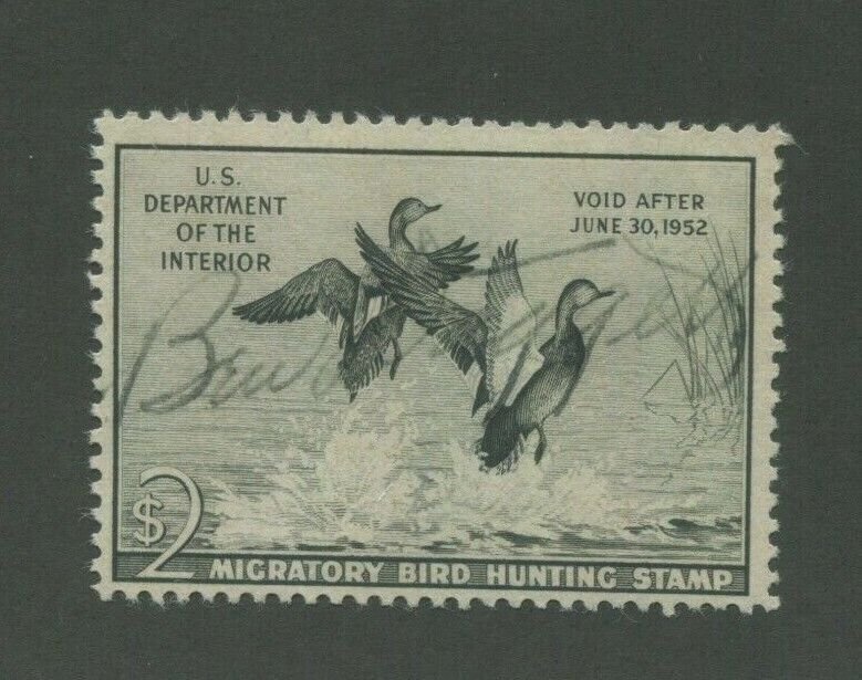 1951 US Federal Hunting Permit Duck Stamp #RW51 Used Fine Pen Cancel