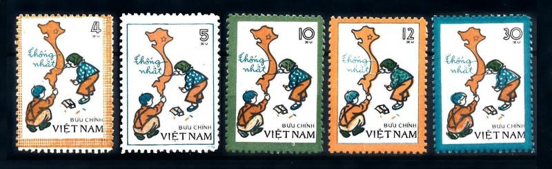 [94562] Vietnam 1977 Map of United Vietnam Children  MNH