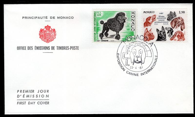 Monaco 1573-1574 Dogs U/A FDC