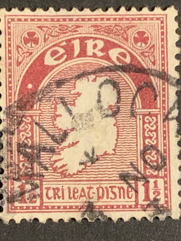 Eire 10 stamp  ,  black cancelled postage used, refno:5014