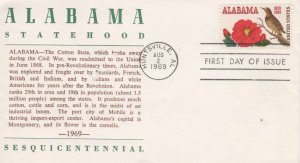 1375  6c  ALABAMA STATEHOOD  - Von Ohlen cachet