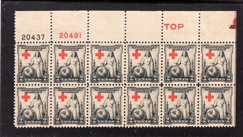 702 Red Cross, MNH Top PB/12, #20437/20491