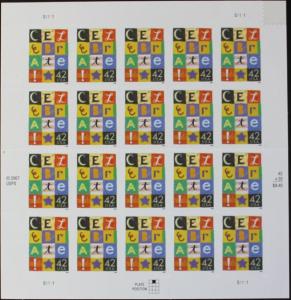 US #4335 Mint Sheet Celebrate 
