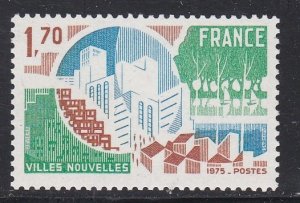 France # 1455, Symbols of Suburban Living, Mint NH, 1/2 Cat.