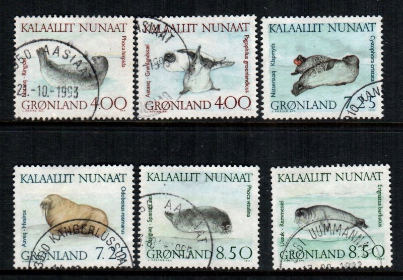 Greenland  233 - 238  used cat $  16.00