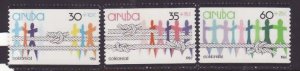 Aruba-Sc#B1-3- id5-unused NH semi-postal set-1986-
