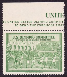 US Olympic Committee, London - 1948 Games - St. Moritz Cinderella