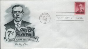 US 1040 FDC   UNADDRESSED   ARTMASTER 1956