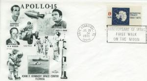 1971 Space - Apollo 15 Launch Orbit Cachet UA