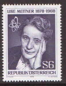 Austria    #1093   MNH  1978   Meitner   physicist