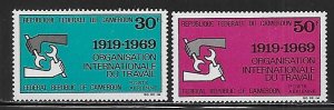 Cameroun C133-C134 50th ILO set MNH