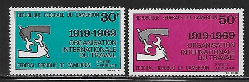 Cameroun C133-C134 50th ILO set MNH