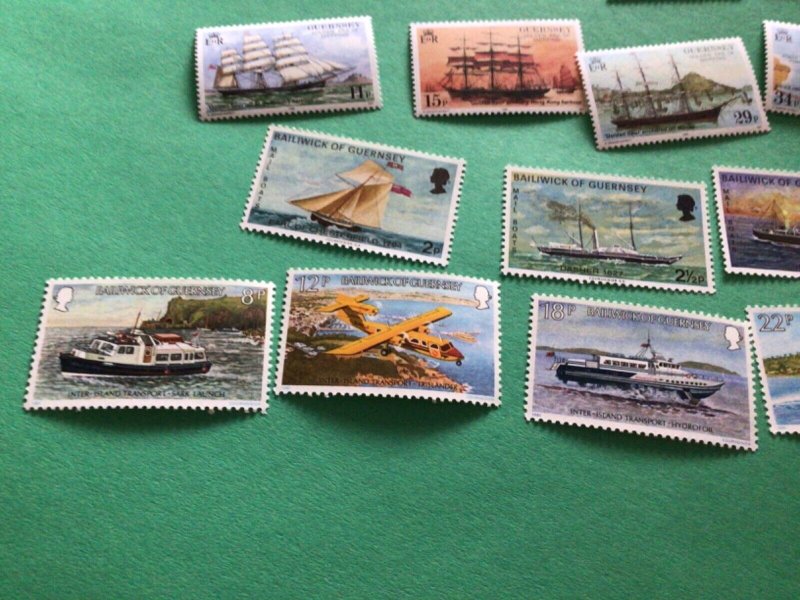 Guernsey Ships mint never hinged stamps 1981 A10680