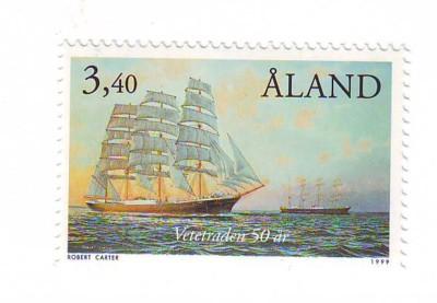 Aland Sc 156 1999 Sailing Ship stamp mint NH