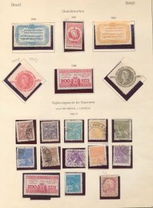 Brazil 1935/36 M&U on Pages Incl. RX (Apx 40 Items) ZK2847