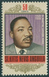 St Kitts-Nevis 1968 SG190 50c Martin Luther King MNH