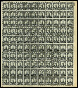 USA #588 F/VF OG NH, Sheet of 100, Wonderful Sheet, Tough to find!