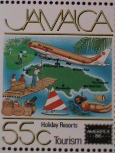 JAMACA- AMERIPEX'86 -WORLD STAMPS SHOW-MNH SHEET-VF-LAST ONE HARD TO FIND