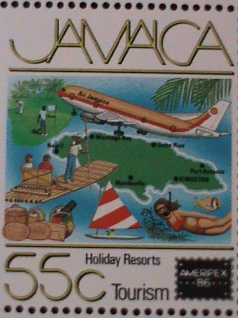 JAMACA- AMERIPEX'86 -WORLD STAMPS SHOW-MNH SHEET-VF-LAST ONE HARD TO FIND