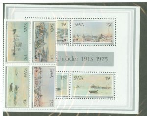 South West Africa #383a-b Mint (NH) Plate Block