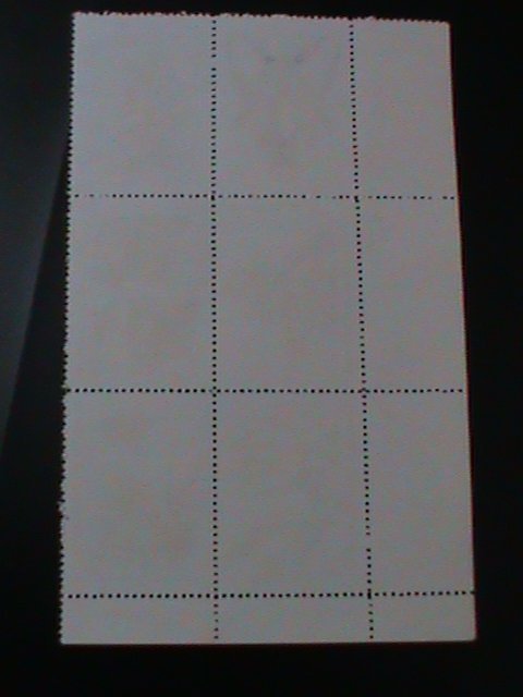 ​CUBA-1969-SC#1473a CHRISTMAS-LOVELY WILD FLOWERS IMPRINT BLOCK FANCY CANCEL VF