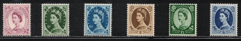 GREAT BRITAIN Scott # 362//69 MNH - QEII Definitive Part Set