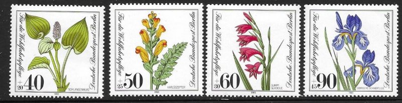 Germany (Berlin 9nb182-85 )   1981   set  4   VFNH