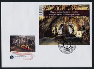 Slovenia 982 on FDC MNH Underground Post Office