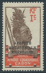 Gabon, Sc #85, 1c MH