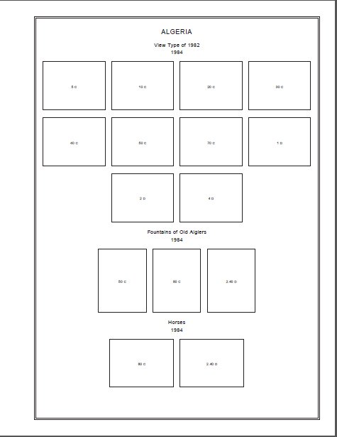 ALGERIA STAMP ALBUM PAGES 1924-2011 (165 PDF digital pages)
