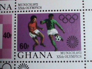 GHANA STAMP-1972-SC#458a 20TH OLYMPIC GAMES MUNICH'72 STAMP S/S VERY FINE