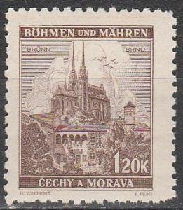Czechoslovakia Bohemia & Moravia #42 MNH