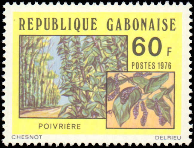 Gabon #372-373, Complete Set(2), 1976, Food, Never Hinged