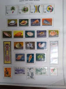 collection on pages Papua New Guinea 1968-78 mint most NH IW: CV $164