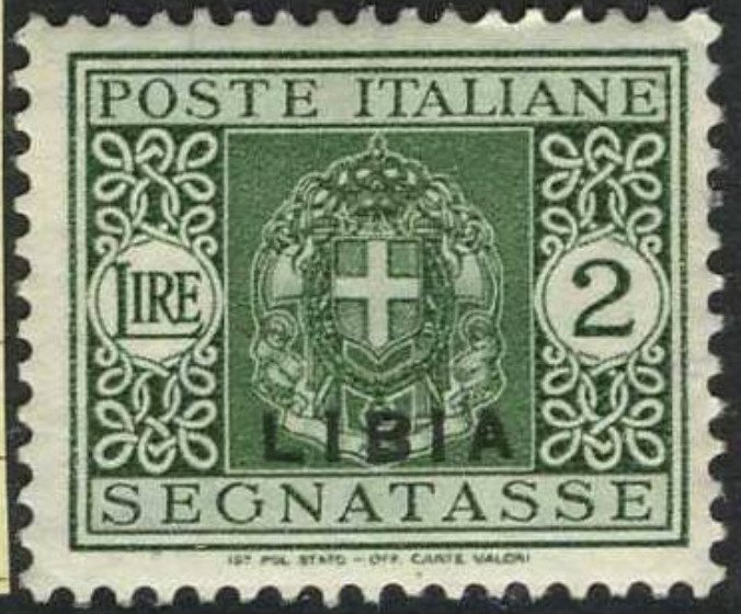 Italy Libia - Tax  n.21 cv 480$ Super Centered  MNH**